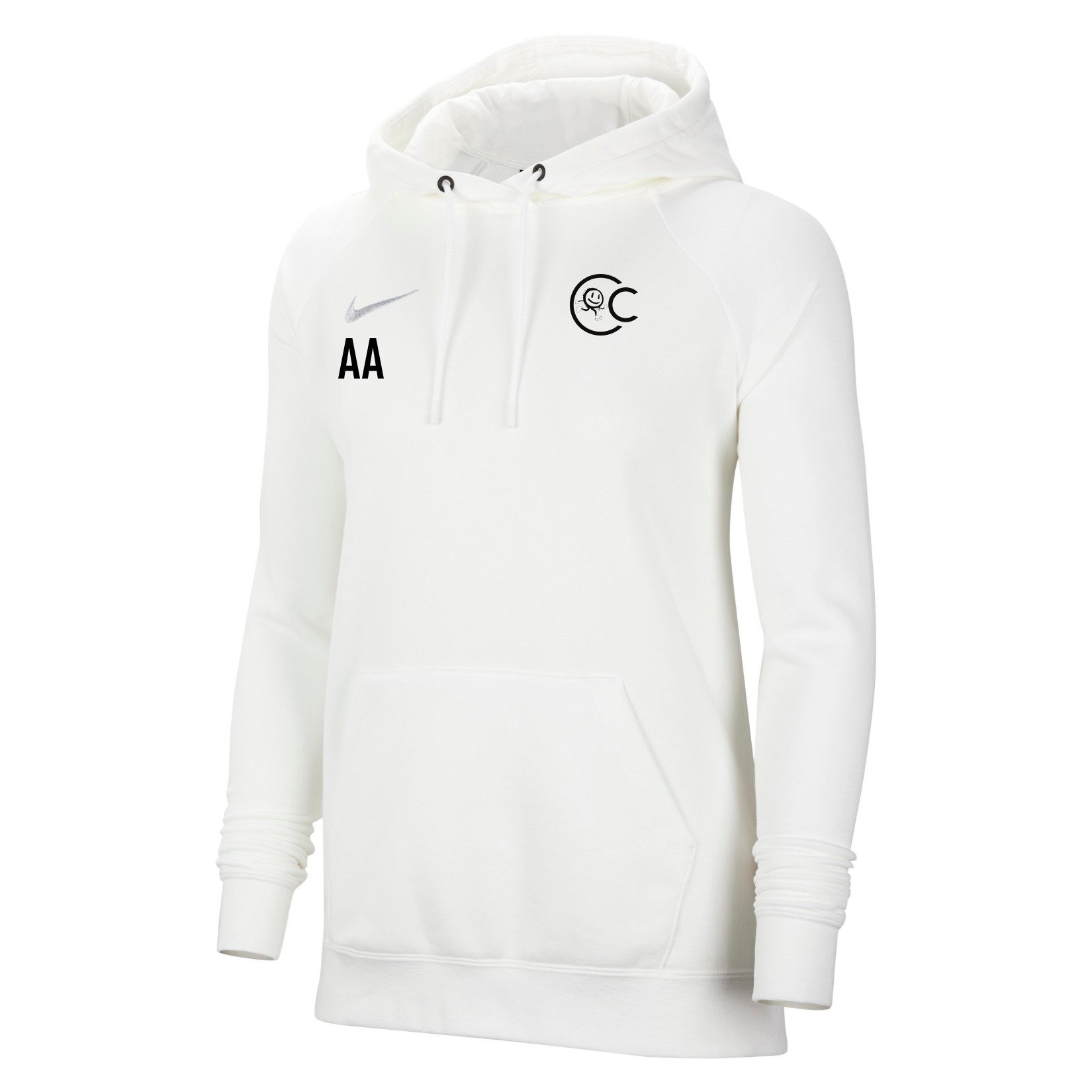 Nike Team Club 20 Hoodie (W) - White/White/Wolf Grey