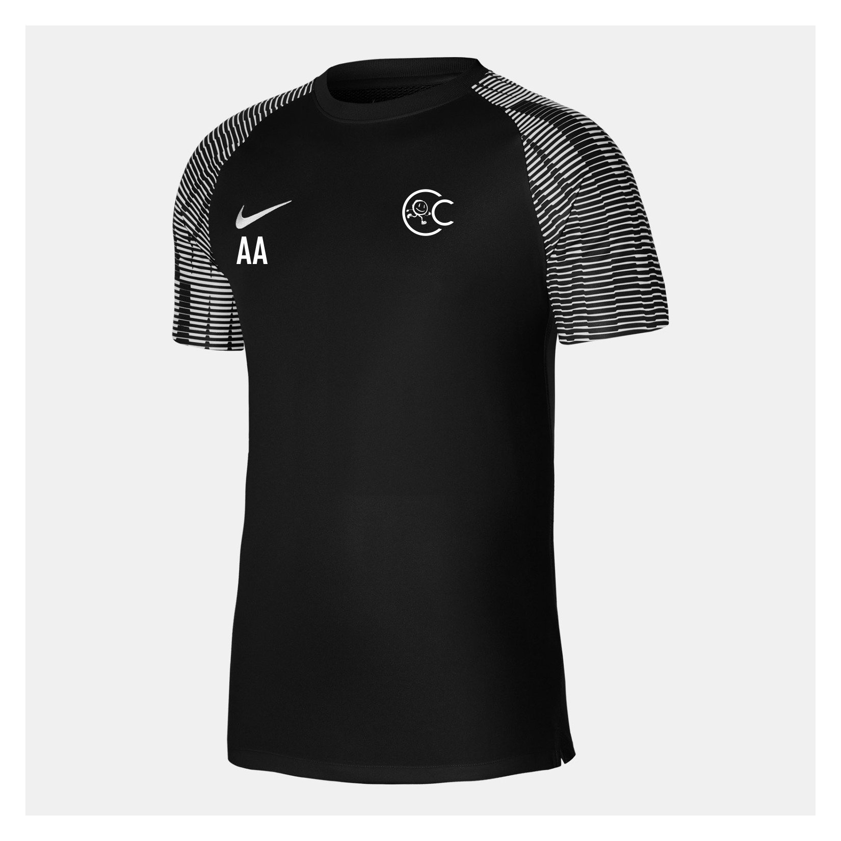 Nike Academy Short Sleeve Jersey - Black/White/White
