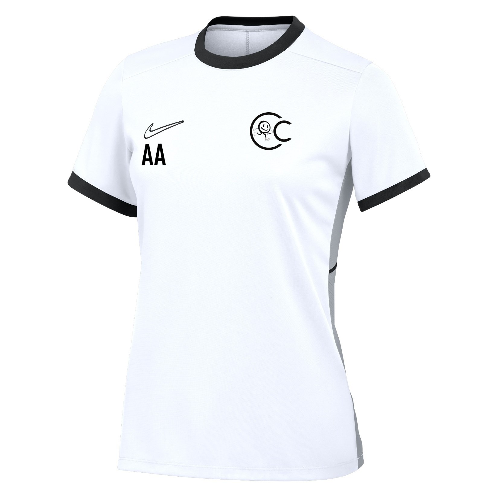 Nike Academy 25 Short-Sleeve Training Top (W) - White/Black/Black