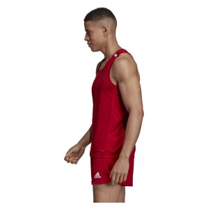 adidas-LP T19 Singlet Power Red-White