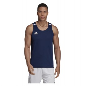 adidas-LP T19 Singlet Team Navy Blue-White