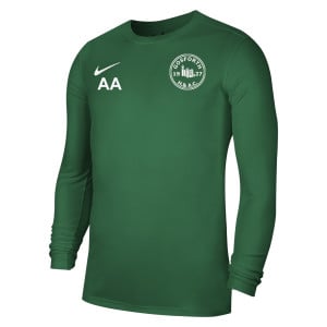 Nike Park VII Dri-FIT Long Sleeve Football Shirt Pine Green-White