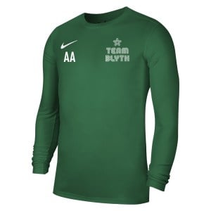 Nike Park VII Dri-FIT Long Sleeve Football Shirt Pine Green-White