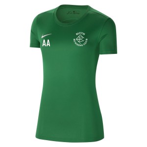 Nike Womens Park VII Dri-FIT Short Sleeve Shirt (W) Pine Green-White