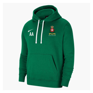 Nike Team Club 20 Fleece Hoodie (M) Pine Green-White-White