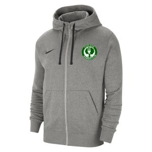 Nike Team Club 20 Fleece Full-Zip Hoodie (M) Dark Grey Heather-Black-Black