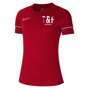 Nike Academy 21 Training Top (W) University Red-White-Gym Red-White