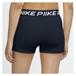 Nike Pro Womens 3 Inch Shorts Obsidian-White