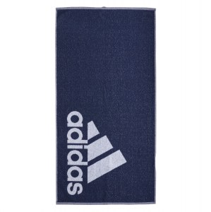 adidas Towel Small Navy Blue-White
