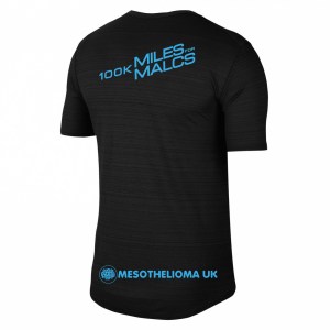 Nike Dri-FIT Miler Short Sleeve Running Top Black-Reflective Silv