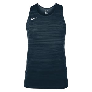 Nike Dry Miler Singlet (M) Obsidian-White