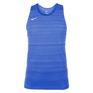Nike Dry Miler Singlet (M) Royal Blue-White