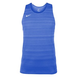 Nike Dry Miler Singlet (M) Royal Blue-White