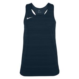 Nike Womens Dry Miler Singlet (W) Obsidian-White