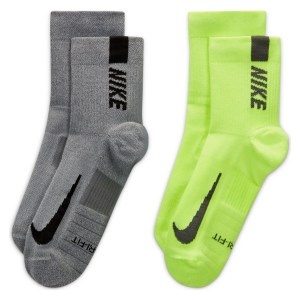 Nike Multiplier Running Ankle Socks (2 Pair) Multi-Color