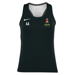 Nike Womens Airborne Running Top Black-White