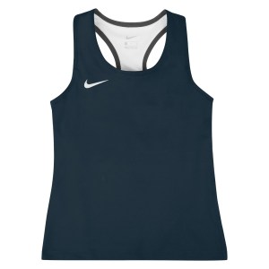 Nike Womens Airborne Running Top Obsidian-White