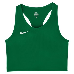 Nike Womens Cover Running Top Pine Green-White