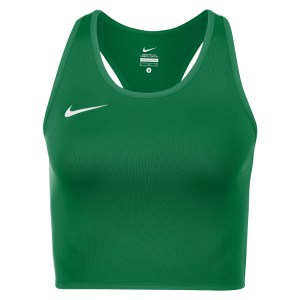 Nike Womens Cover Running Top Pine Green-White