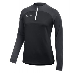 Nike Womens Academy Pro Drill Top Black-Anthracite-White