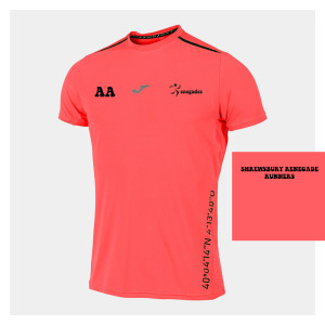 Joma R-City Short Sleeve Tee Fluo Coral