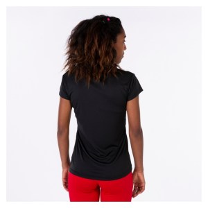 Joma Womens Record II Short Sleeve Running Tee (W) Black