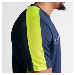 Nike Academy 23 Short Sleeve Training Top Obsidian-Volt-White