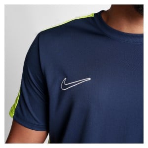 Nike Academy 23 Short Sleeve Training Top Obsidian-Volt-White