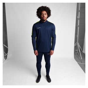 Nike Dri-Fit Academy 23 Drill Top Obsidian-Volt-White