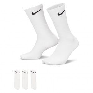 Nike Everyday Lightweight Crew Training Socks (3 Pair) - White/Black