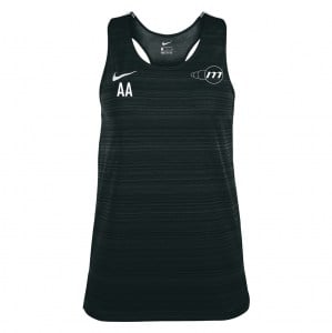 Zelus-Nike Dry Miler Singlet (W) - Black/White