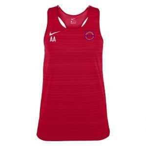 Zelus-Nike Dry Miler Singlet (W) - University Red/White