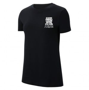 Nike Team Club 20 Cotton T-Shirt (W) - Black/White