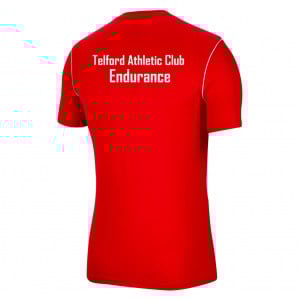 Nike Park 20 Short Sleeve Training Tee - University Red/White/White