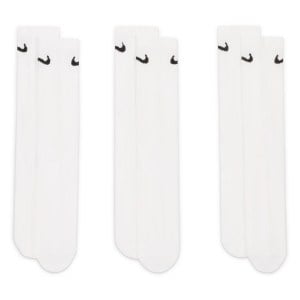Nike Everyday Lightweight Crew Training Socks (3 Pair) - White/Black
