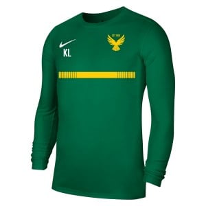 Nike Park VII Dri-FIT Long Sleeve Football Shirt - Pine Green/White