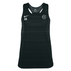 Zelus-Nike Dry Miler Singlet (W) - Black/White