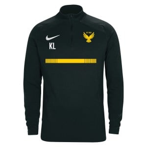 Zelus-Nike 1/4 Zip Midlayer - Black/White