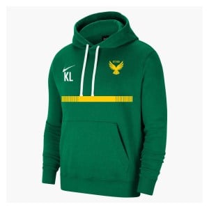 Nike Team Club 20 Fleece Hoodie (M) - Pine Green/White/White
