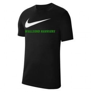 Nike Team Club 20 Swoosh Tee (M) - Black/White