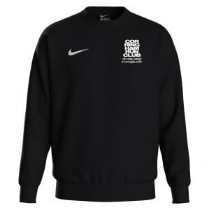 Nike Team Club 20 Fleece Crew Sweatshirt - Black/White/White