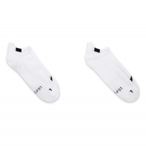 Nike Multiplier Running No-Show Socks (2 Pairs) - White/Black