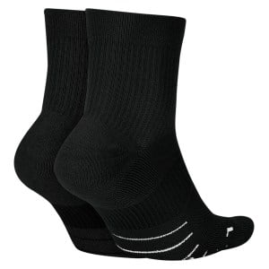 Nike Multiplier Running Ankle Socks (2 Pair) - Black/White