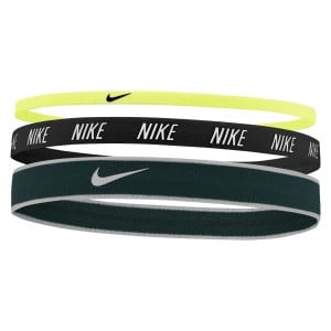 Sportax Nike Mixed Width Headbands (3 Pack) - Lt Lemon Twist/Black/White