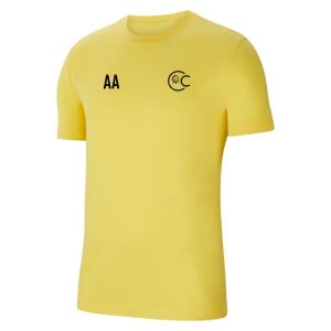 Nike Team Club 20 Cotton T-Shirt (M) - Tour Yellow/Black