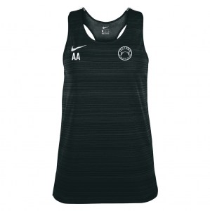 Zelus-Nike Dry Miler Singlet (W) - Black/White