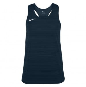 Zelus-Nike Dry Miler Singlet (W) - Obsidian/White
