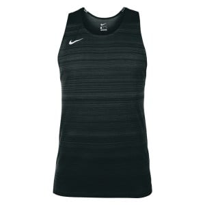 Zelus-Nike Dry Miler Mens Singlet - Black/White