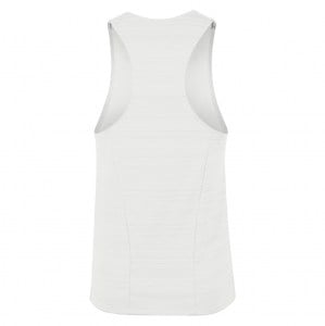Zelus-Nike Dry Miler Mens Singlet - White/Black