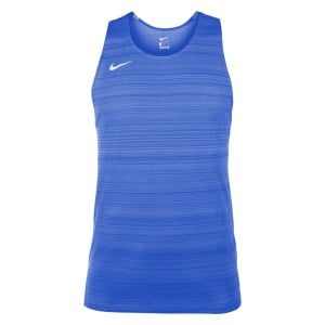 Zelus-Nike Dry Miler Mens Singlet - Royal Blue/White